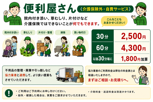 便利屋さん時間料金
